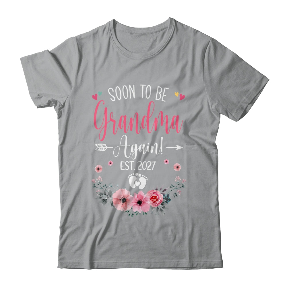 Soon To Be Grandma Again Est 2027 Mothers Day Shirt & Tank Top | teecentury