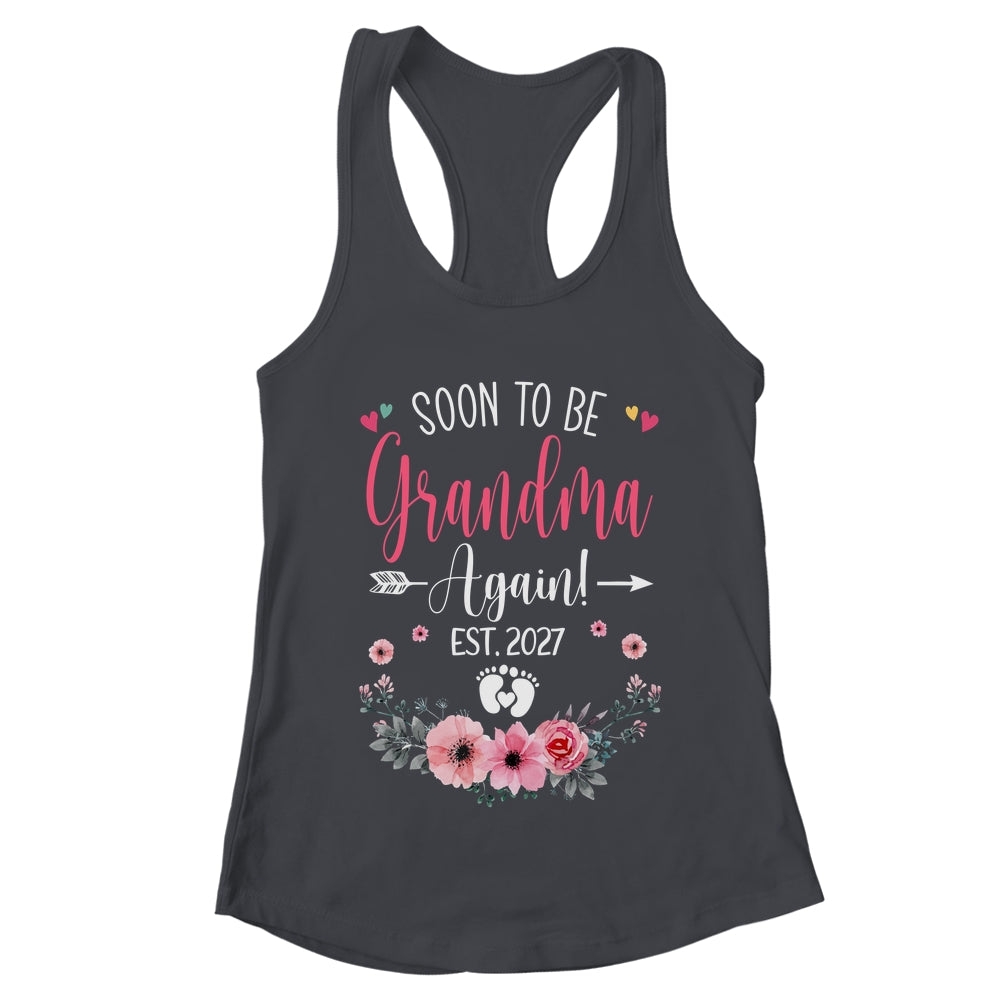 Soon To Be Grandma Again Est 2027 Mothers Day Shirt & Tank Top | teecentury