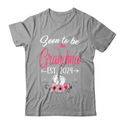 Soon To Be Grandma Est 2024 Mothers Day First Time Grandma Shirt & Tank Top | teecentury