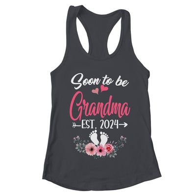 Soon To Be Grandma Est 2024 Mothers Day First Time Grandma Shirt & Tank Top | teecentury