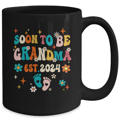 Soon To Be Grandma Est 2024 Pregnancy Announcement Groovy Mug | teecentury