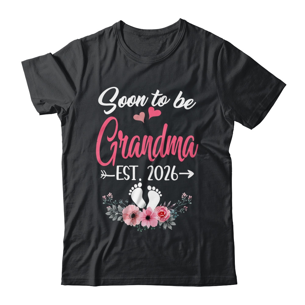 Soon To Be Grandma Est 2026 Mothers Day First Time Grandma Shirt & Tank Top | teecentury