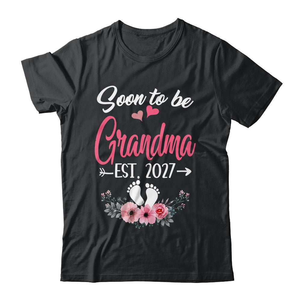 Soon To Be Grandma Est 2027 Mothers Day First Time Grandma Shirt & Tank Top | teecentury