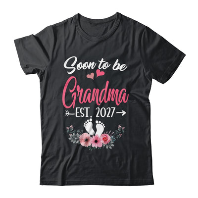 Soon To Be Grandma Est 2027 Mothers Day First Time Grandma Shirt & Tank Top | teecentury