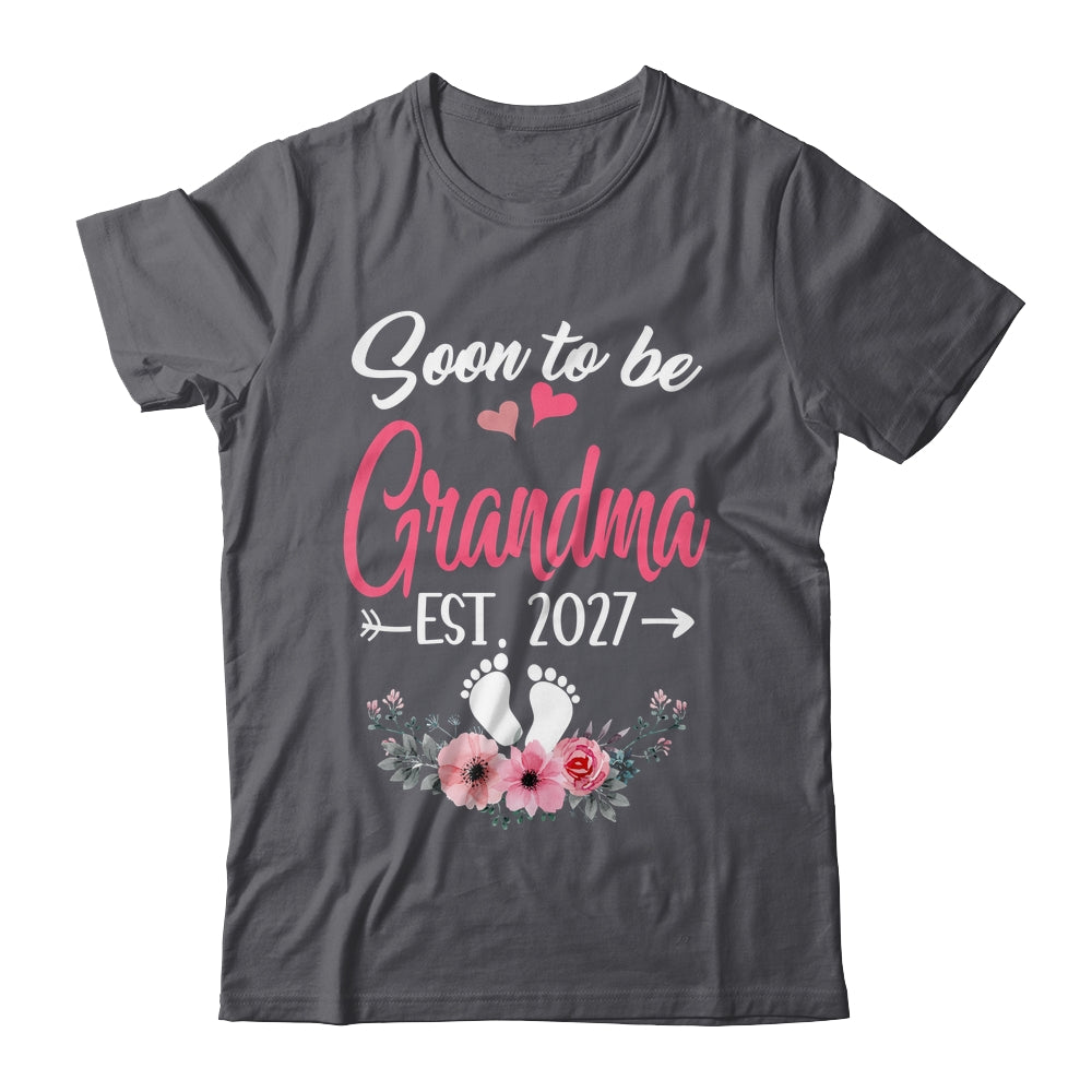 Soon To Be Grandma Est 2027 Mothers Day First Time Grandma Shirt & Tank Top | teecentury