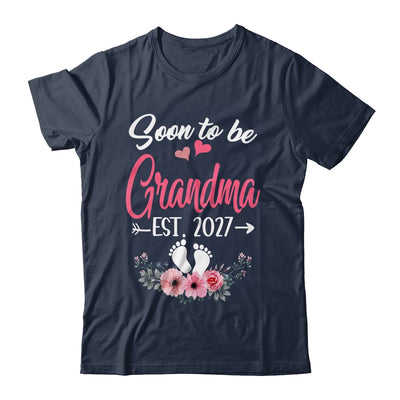 Soon To Be Grandma Est 2027 Mothers Day First Time Grandma Shirt & Tank Top | teecentury