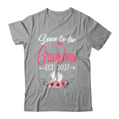 Soon To Be Grandma Est 2027 Mothers Day First Time Grandma Shirt & Tank Top | teecentury