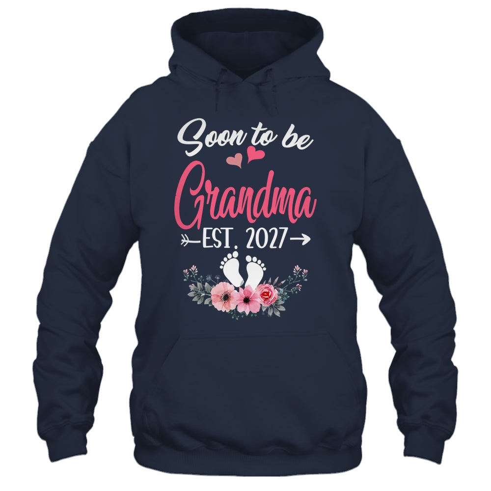 Soon To Be Grandma Est 2027 Mothers Day First Time Grandma Shirt & Tank Top | teecentury
