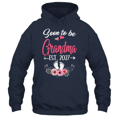 Soon To Be Grandma Est 2027 Mothers Day First Time Grandma Shirt & Tank Top | teecentury