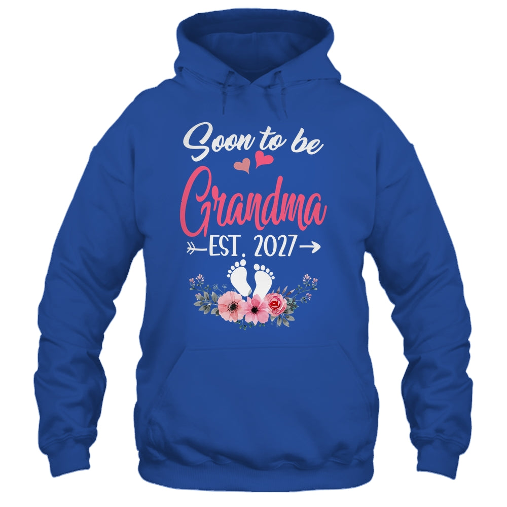 Soon To Be Grandma Est 2027 Mothers Day First Time Grandma Shirt & Tank Top | teecentury