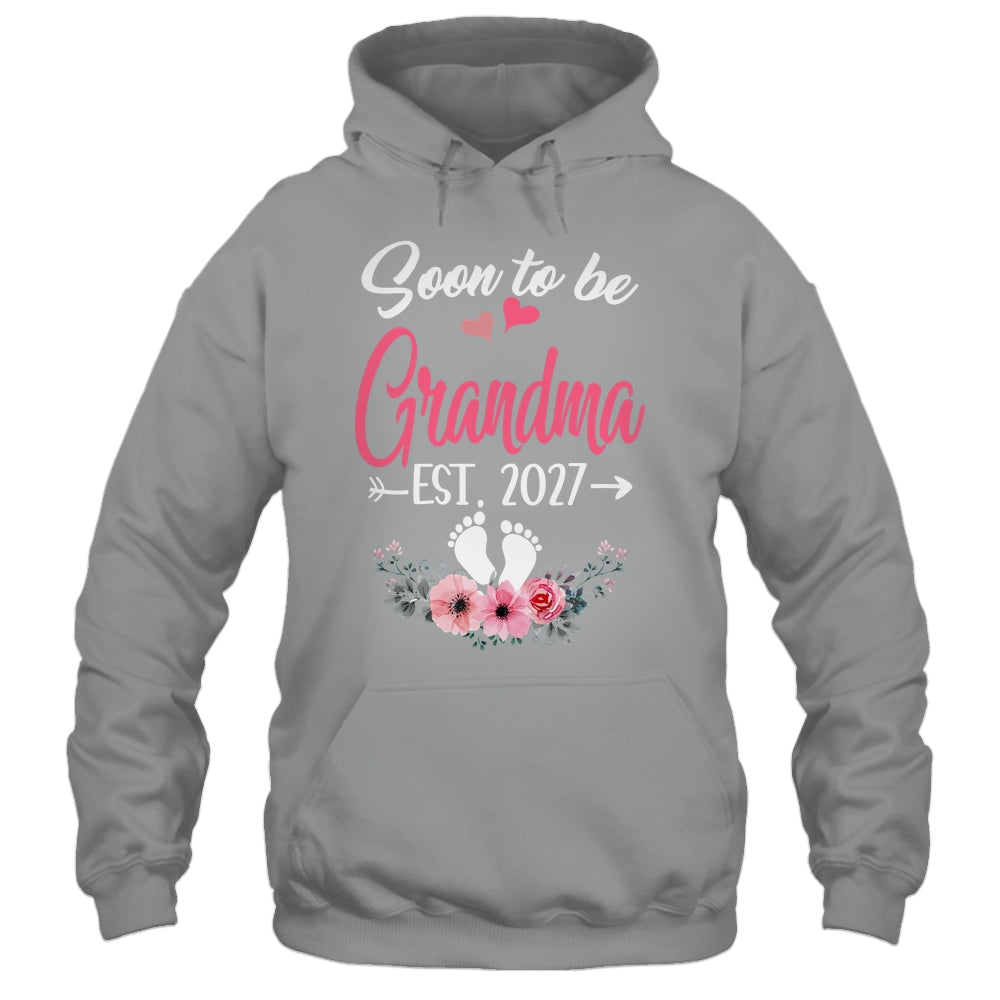 Soon To Be Grandma Est 2027 Mothers Day First Time Grandma Shirt & Tank Top | teecentury