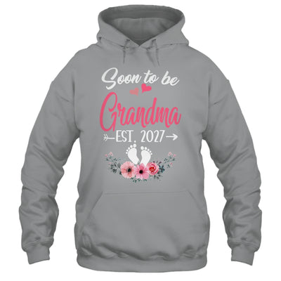 Soon To Be Grandma Est 2027 Mothers Day First Time Grandma Shirt & Tank Top | teecentury