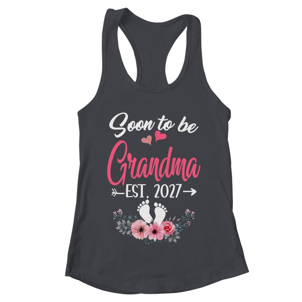 Soon To Be Grandma Est 2027 Mothers Day First Time Grandma Shirt & Tank Top | teecentury
