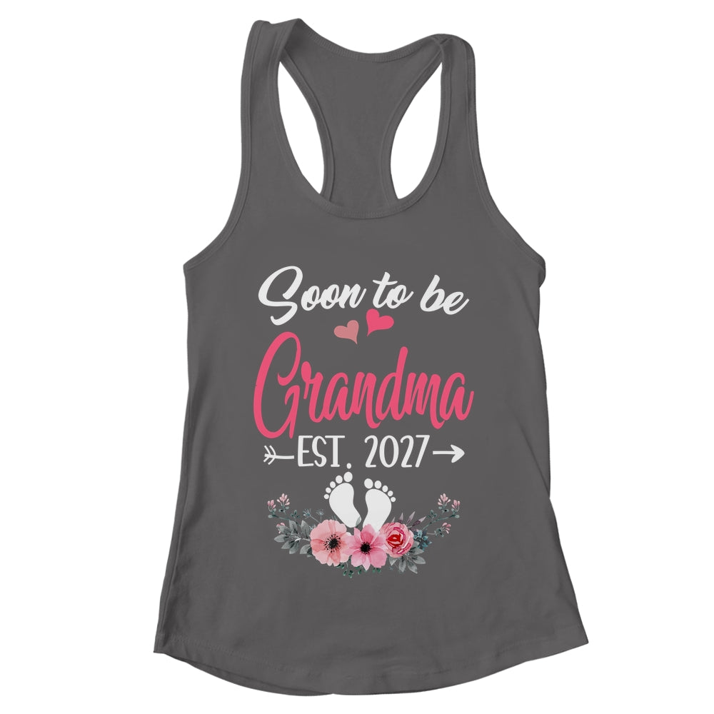 Soon To Be Grandma Est 2027 Mothers Day First Time Grandma Shirt & Tank Top | teecentury