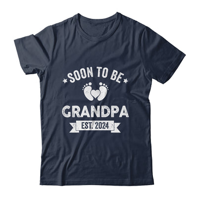 Soon To Be Grandpa 2024 Fathers Day First Time Grandpa Shirt & Hoodie | teecentury