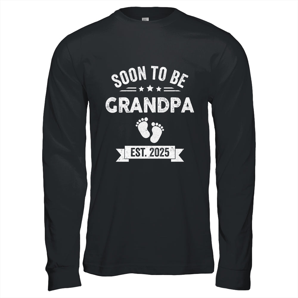 Soon To Be Grandpa 2025 Fathers Day First Time Grandpa Shirt & Hoodie | teecentury