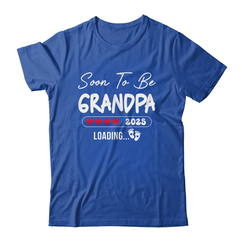 Soon To Be Grandpa 2025 Loading Promoted To Grandpa Est 2025 Shirt & Hoodie | teecentury