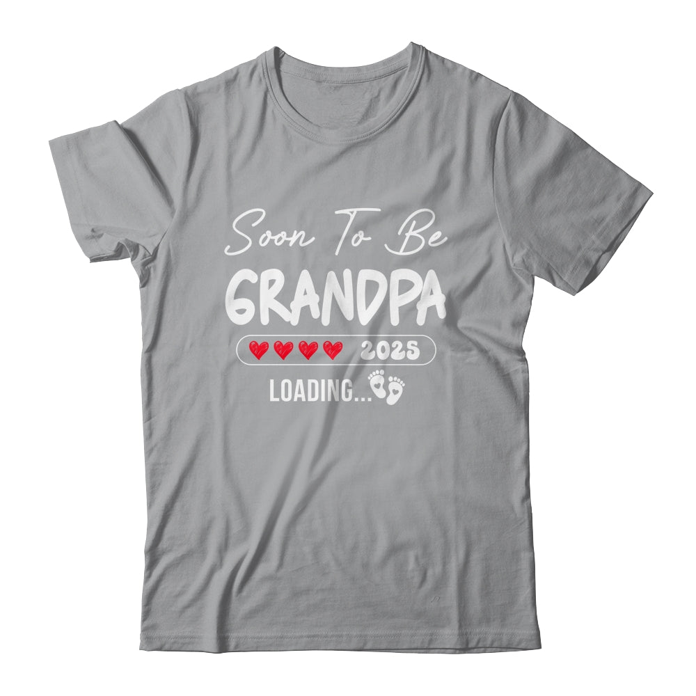 Soon To Be Grandpa 2025 Loading Promoted To Grandpa Est 2025 Shirt & Hoodie | teecentury