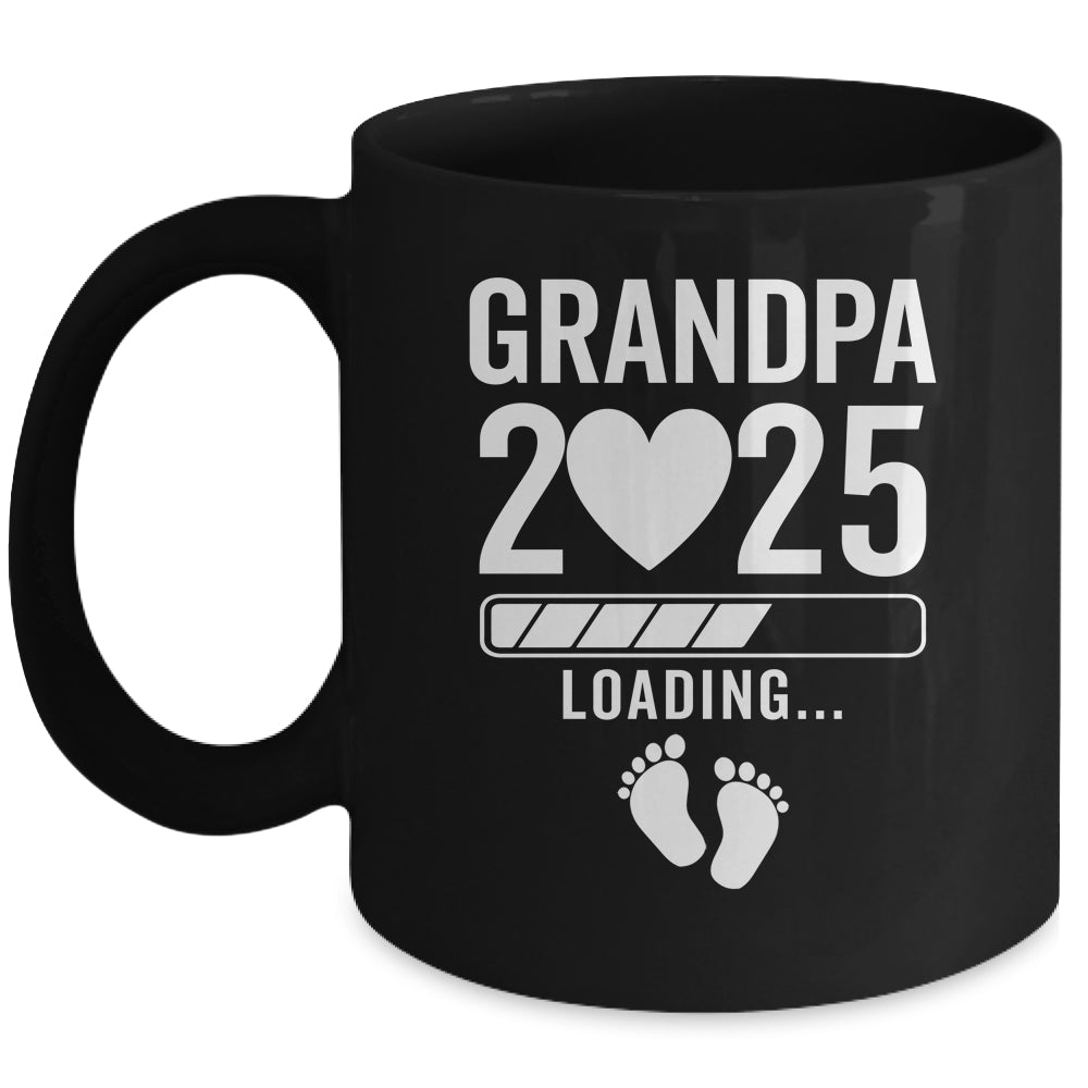 Soon To Be Grandpa 2025 Pregnancy Announcement Loading Mug | teecentury