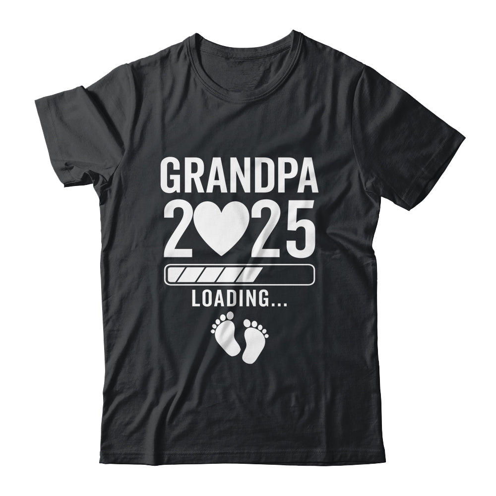 Soon To Be Grandpa 2025 Pregnancy Announcement Loading Shirt & Hoodie | teecentury