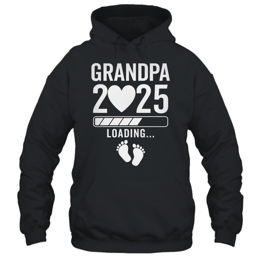 Soon To Be Grandpa 2025 Pregnancy Announcement Loading Shirt & Hoodie | teecentury