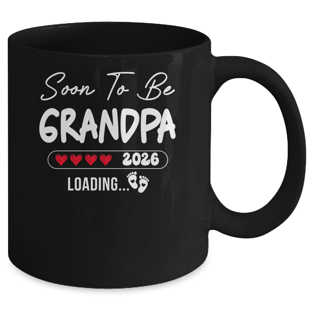 Soon To Be Grandpa 2026 Loading Promoted To Grandpa Est 2026 Mug | teecentury