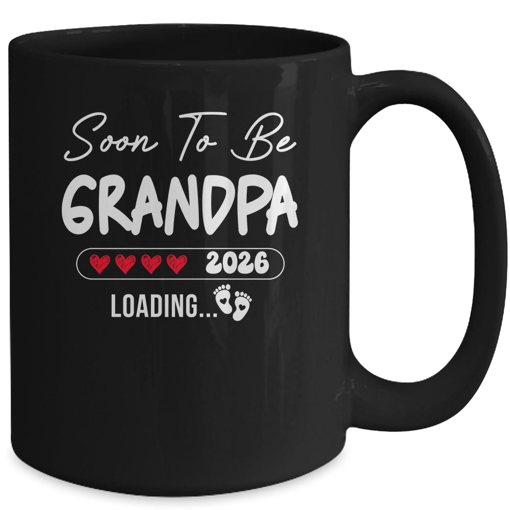 Soon To Be Grandpa 2026 Loading Promoted To Grandpa Est 2026 Mug | teecentury