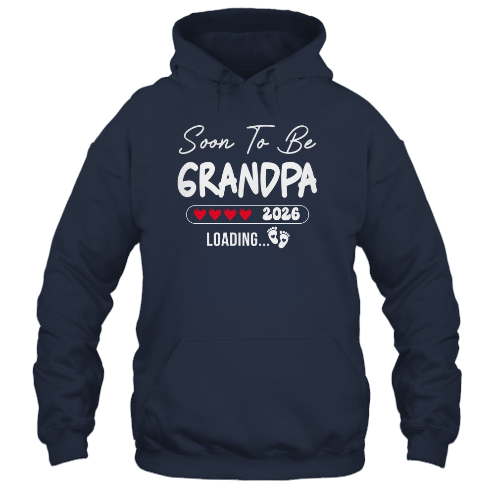 Soon To Be Grandpa 2026 Loading Promoted To Grandpa Est 2026 Shirt & Hoodie | teecentury