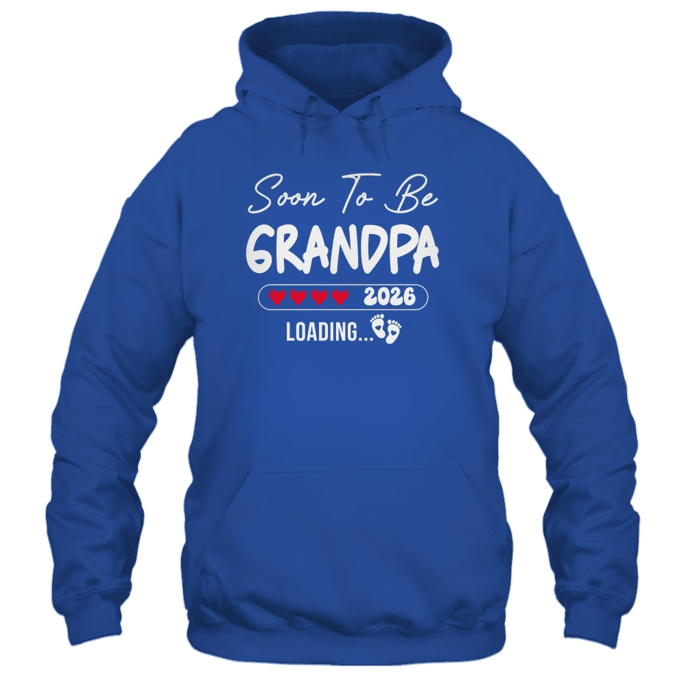 Soon To Be Grandpa 2026 Loading Promoted To Grandpa Est 2026 Shirt & Hoodie | teecentury