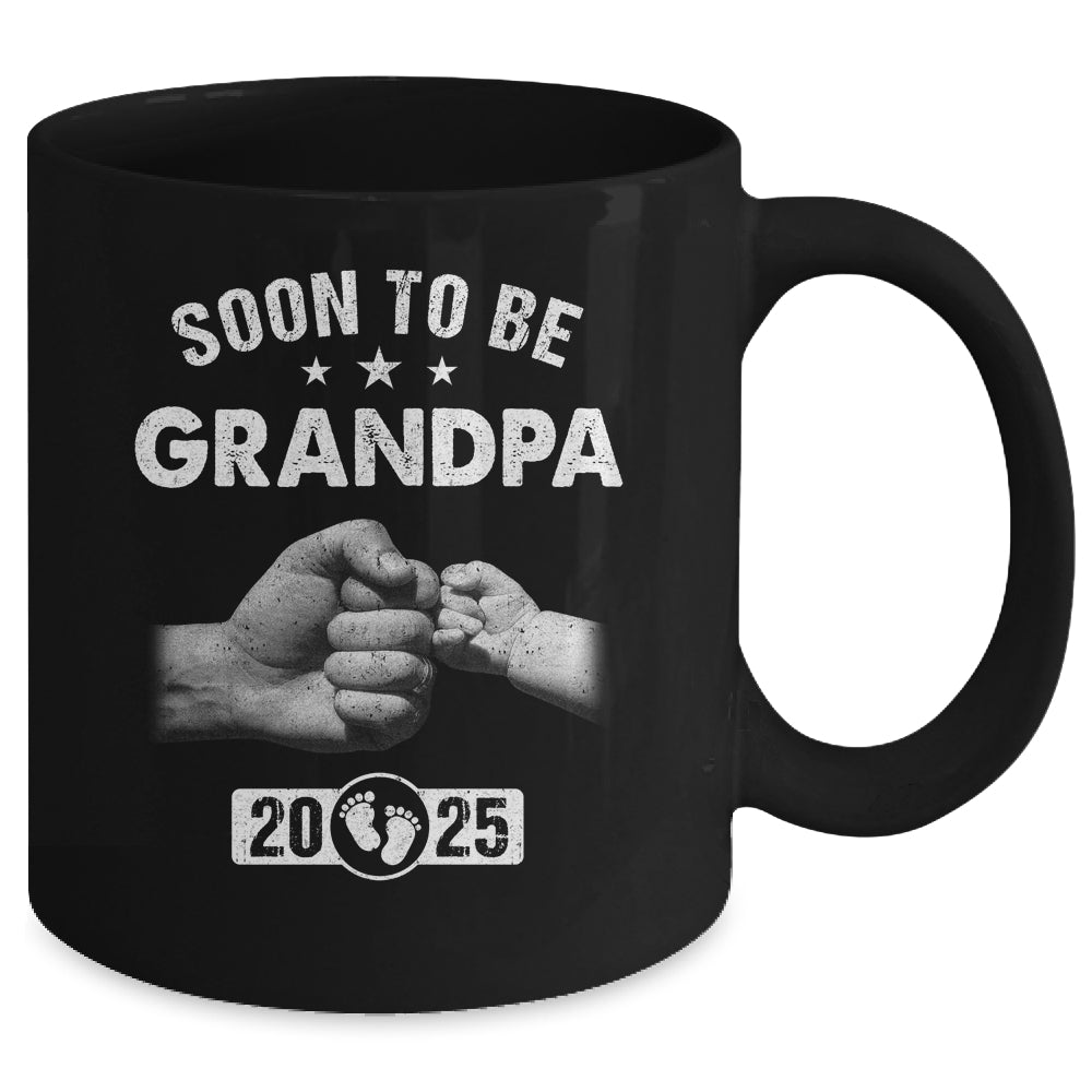 Soon To Be Grandpa Est 2025 Fathers Day First Time New Mug | teecentury