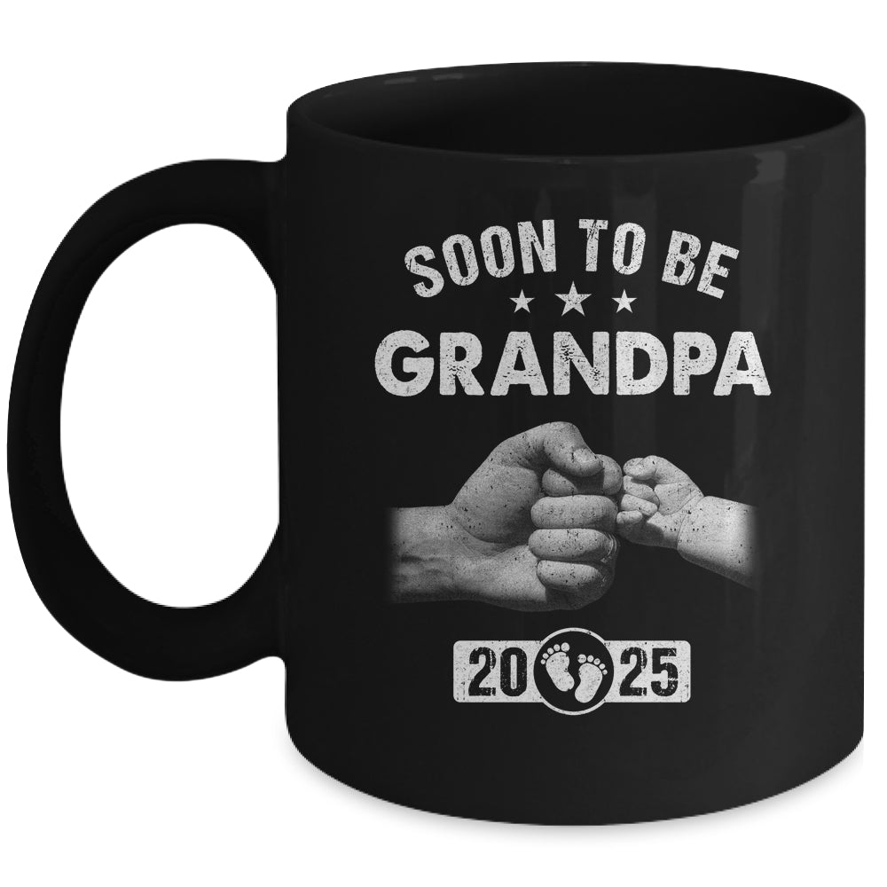 Soon To Be Grandpa Est 2025 Fathers Day First Time New Mug | teecentury