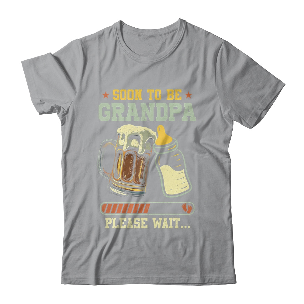 Soon To Be Grandpa Est 2025 Pregnancy Announcement Loading Shirt & Hoodie | teecentury