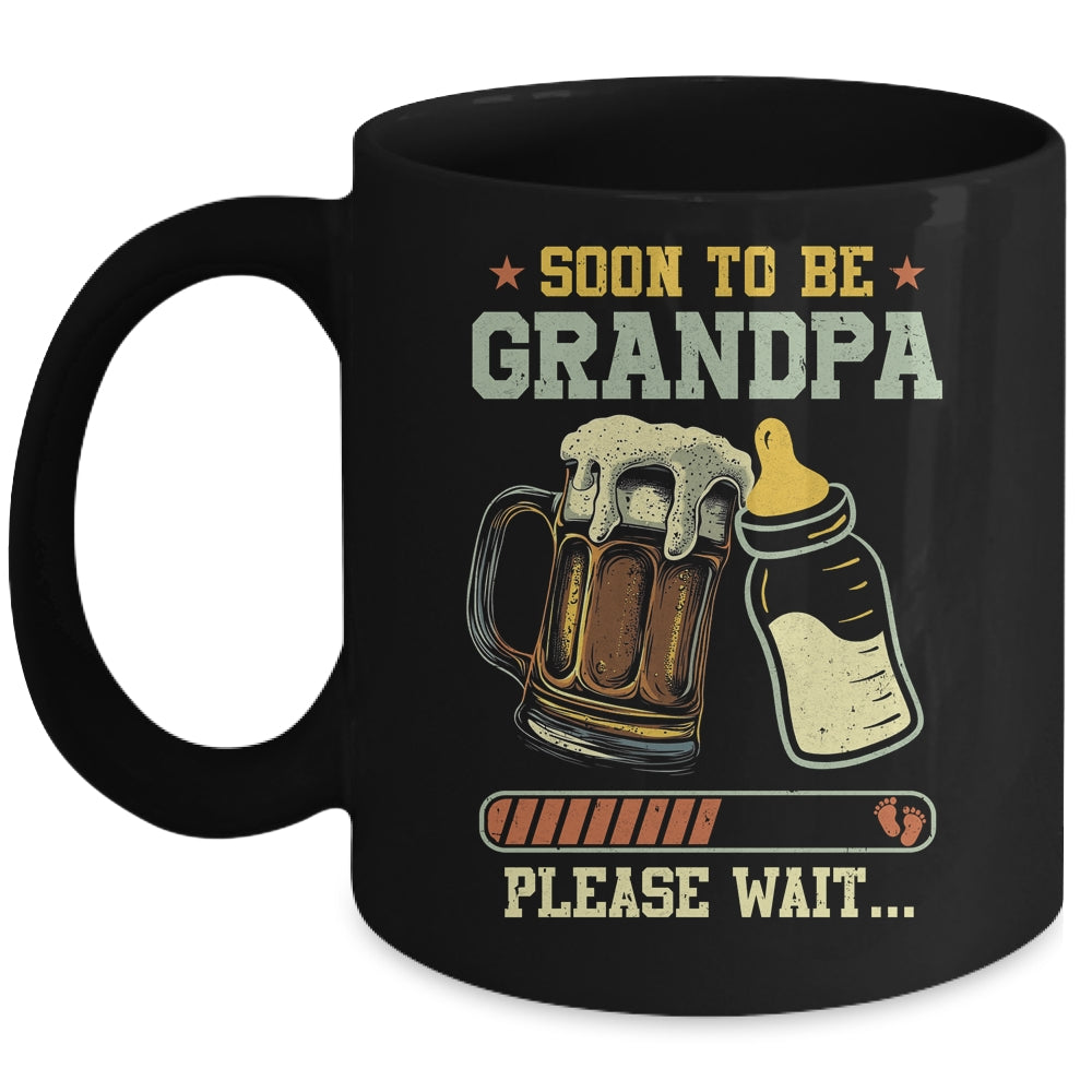 Soon To Be Grandpa Est 2025 Pregnancy Announcement Loading Mug | teecentury