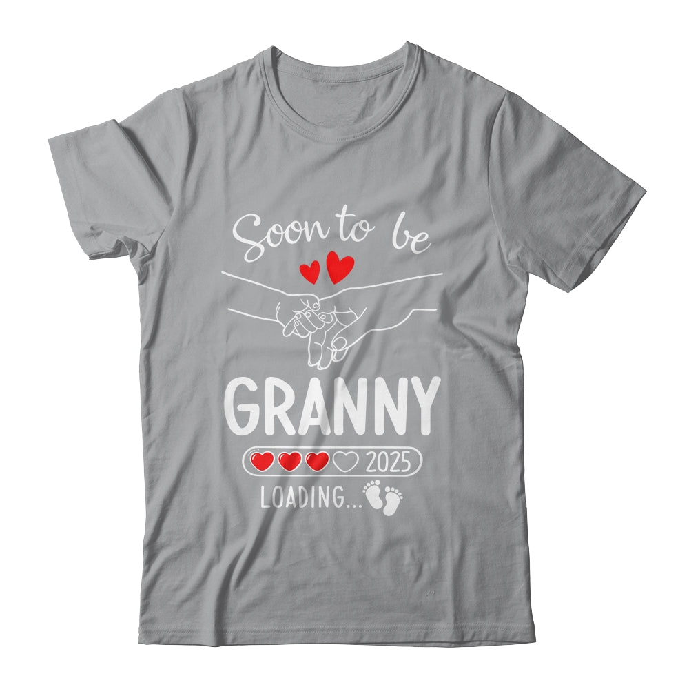 Soon To Be Granny 2025 Loading Pregnancy Announcement Granny Shirt & Tank Top | teecentury