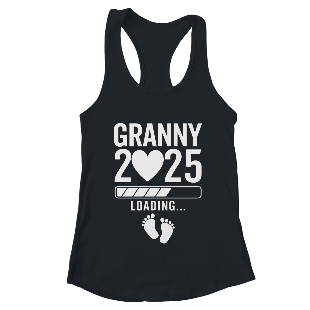 Soon To Be Granny 2025 Pregnancy Announcement Loading Shirt & Tank Top | teecentury