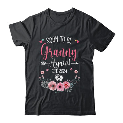 Soon To Be Granny Again Est 2024 Mothers Day Shirt & Tank Top | teecentury