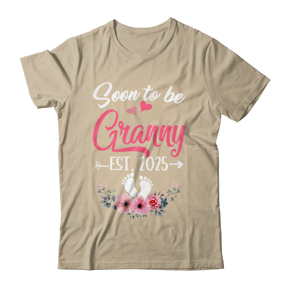 Soon To Be Granny Est 2025 Mothers Day First Time Granny Shirt & Tank Top | teecentury