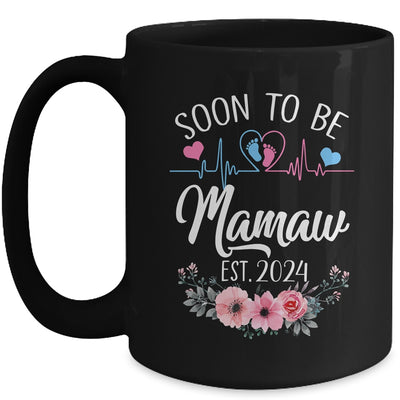 Soon To Be Mamaw 2024 First Time Pregnancy Announcement Mug | teecentury