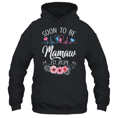 Soon To Be Mamaw 2024 First Time Pregnancy Announcement Shirt & Tank Top | teecentury