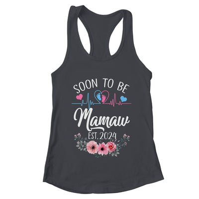 Soon To Be Mamaw 2024 First Time Pregnancy Announcement Shirt & Tank Top | teecentury