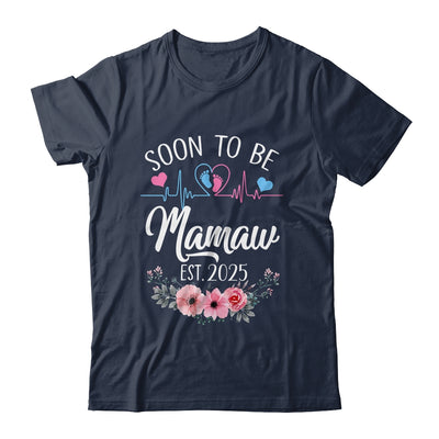 Soon To Be Mamaw 2025 First Time Pregnancy Announcement Shirt & Tank Top | teecentury