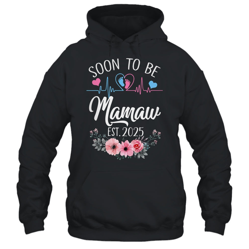 Soon To Be Mamaw 2025 First Time Pregnancy Announcement Shirt & Tank Top | teecentury