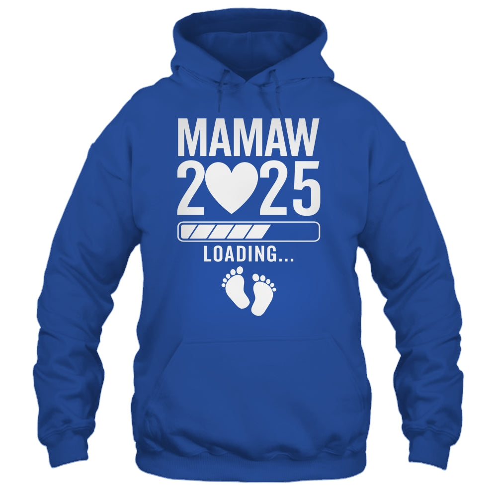 Soon To Be Mamaw 2025 Pregnancy Announcement Loading Shirt & Tank Top | teecentury