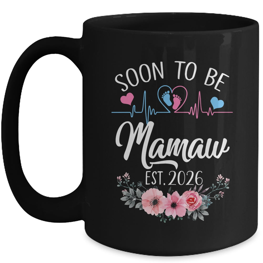 Soon To Be Mamaw 2026 First Time Pregnancy Announcement Mug | teecentury