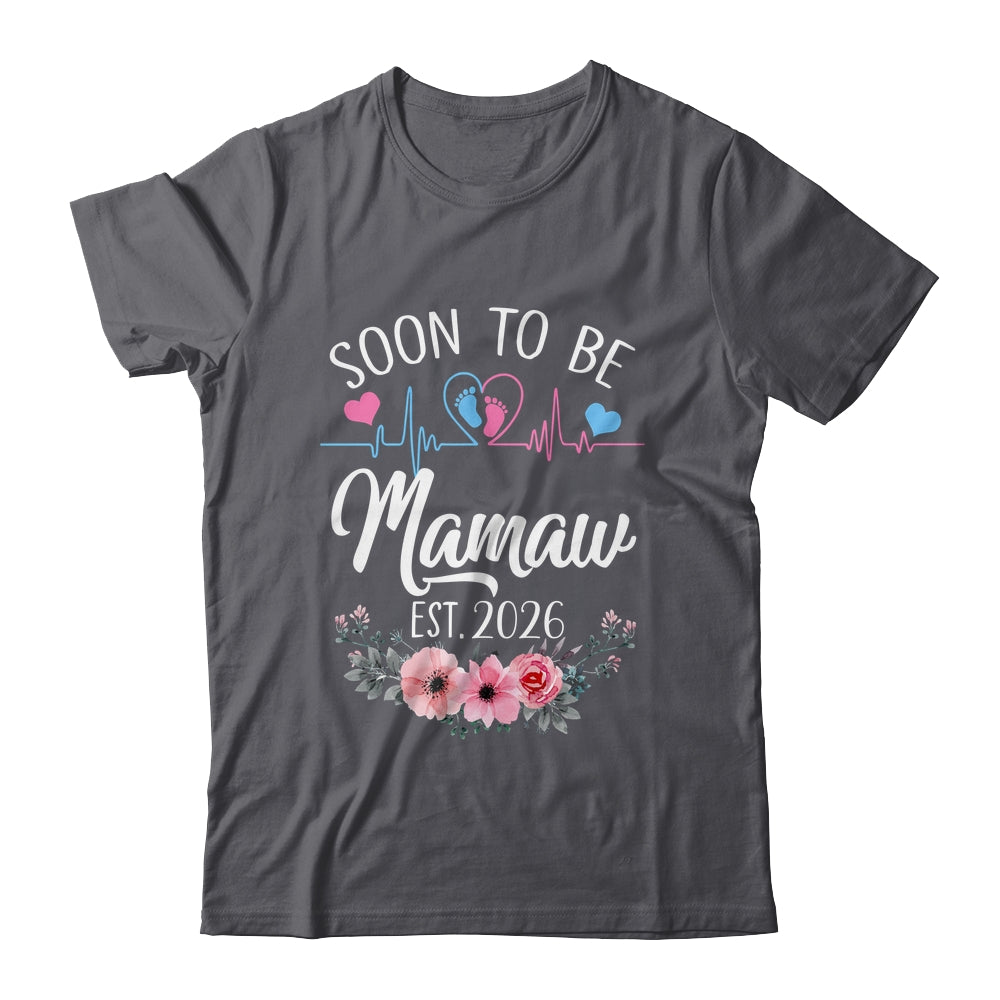 Soon To Be Mamaw 2026 First Time Pregnancy Announcement Shirt & Tank Top | teecentury