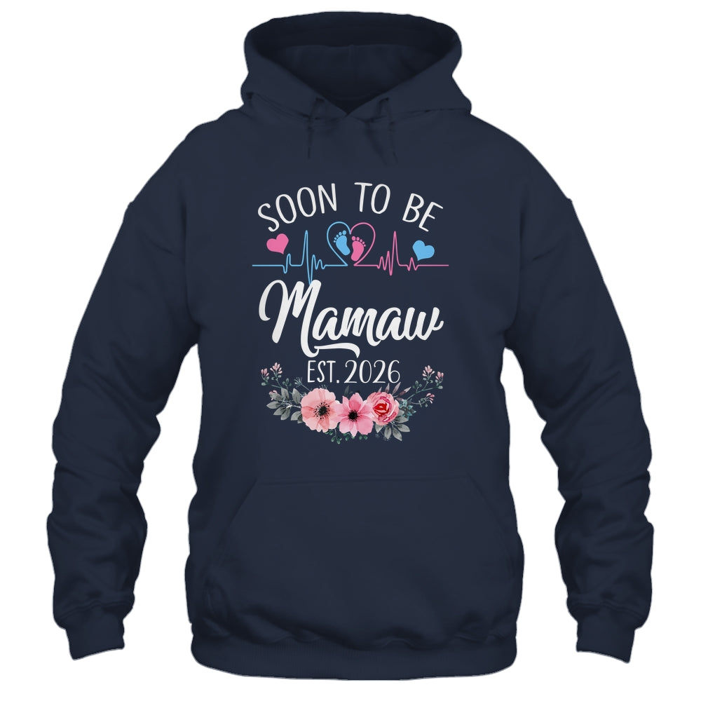 Soon To Be Mamaw 2026 First Time Pregnancy Announcement Shirt & Tank Top | teecentury