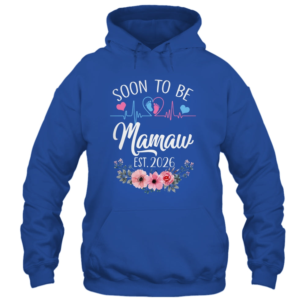 Soon To Be Mamaw 2026 First Time Pregnancy Announcement Shirt & Tank Top | teecentury