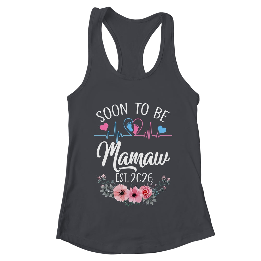 Soon To Be Mamaw 2026 First Time Pregnancy Announcement Shirt & Tank Top | teecentury