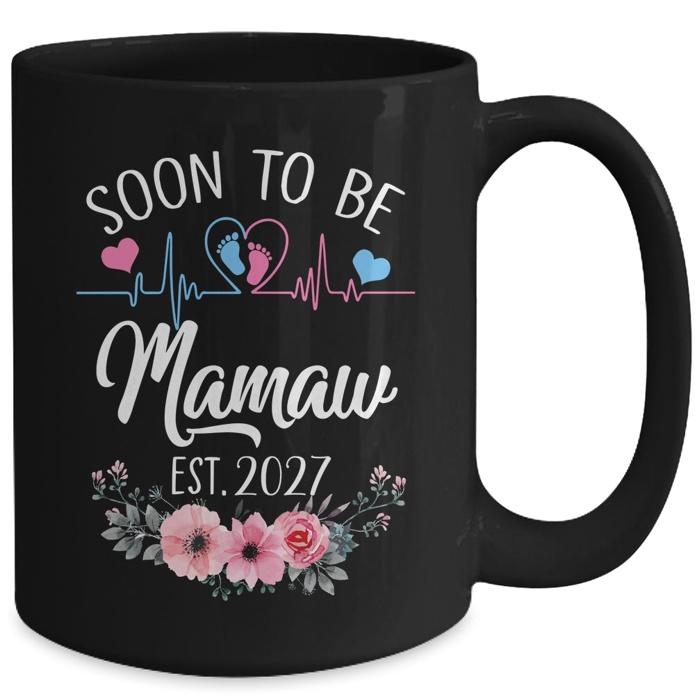 Soon To Be Mamaw 2027 First Time Pregnancy Announcement Mug | teecentury