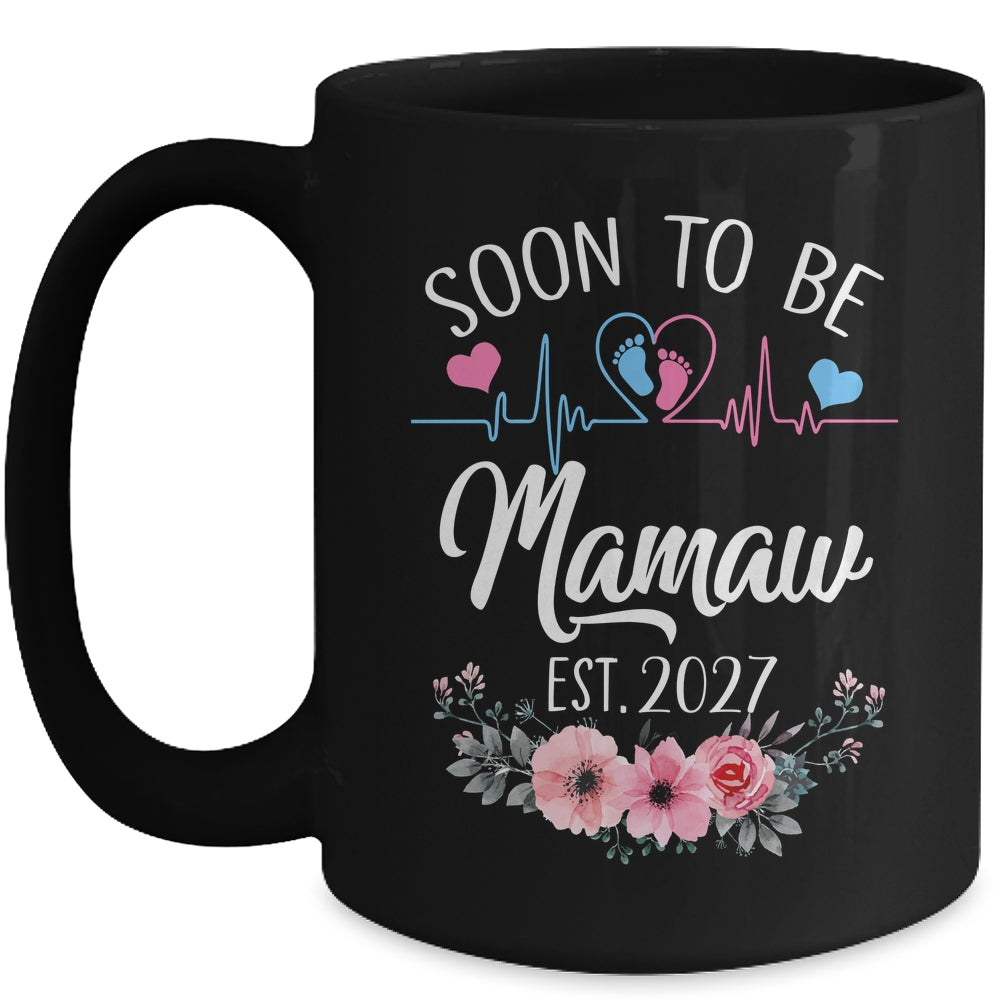 Soon To Be Mamaw 2027 First Time Pregnancy Announcement Mug | teecentury